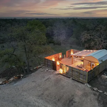 Romantic Tiny Luxury Retreat W Sauna, Heated Pool N Outdoor Shower In Wimberley 10 Acres Exterior photo