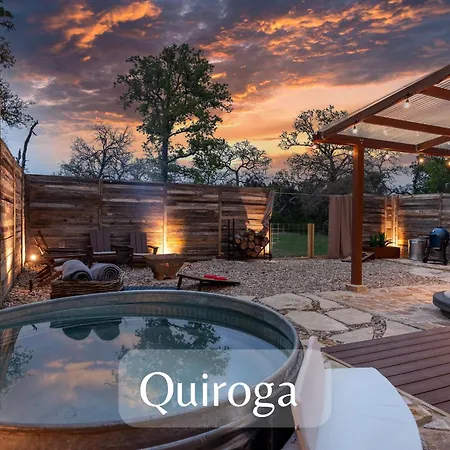 Romantic Tiny Luxury Retreat W Sauna, Heated Pool N Outdoor Shower In Wimberley 10 Acres Exterior photo